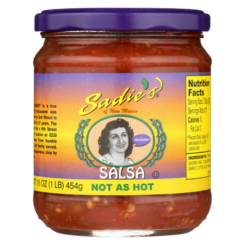 Sadie, Not As Hot Salsa, 16 Oz