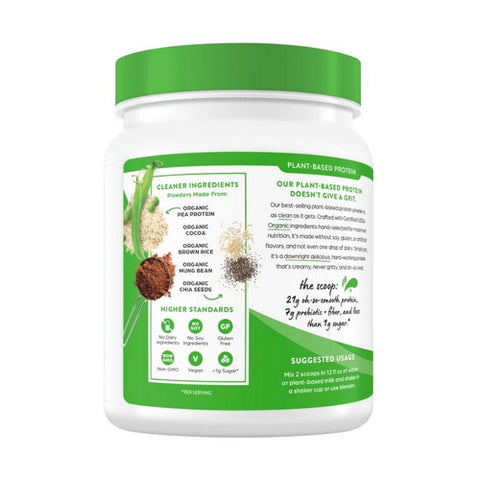 Orgain, Organic Plant Based Protein Powder, Creamy Chocolate Fudge 1.02 lbs