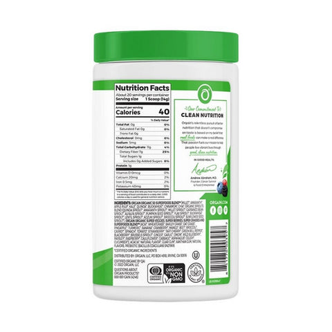 Orgain, Organic Superfoods Nutrition Powder, 9.9 Oz(Case Of 3)