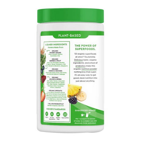 Orgain, Organic Superfoods Nutrition Powder, 9.9 Oz(Case Of 3)