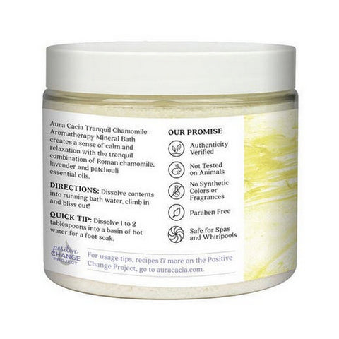 Aura Cacia, Mineral Bath, Tranquil Chamomile, 16 Oz