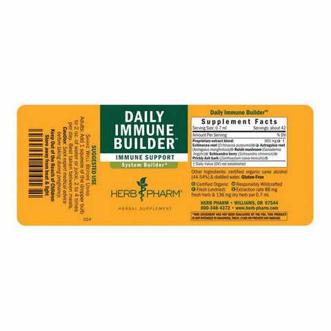 Herb Pharm, Daily Immune Builder, 2 Oz Herb Pharm