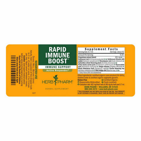Herb Pharm, Rapid Immune Boost, 2 Oz Herb Pharm