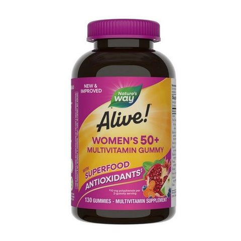 Alive! Women's 50+ Gummy Multivitamin 130 Gummies by Nature's Way