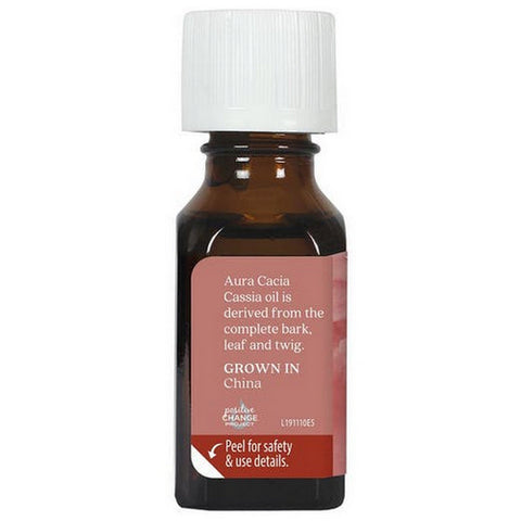 Aura Cacia, Essential Oil Cinnamon Cassia, (cinnamomum cassia) 0.5 Fl Oz