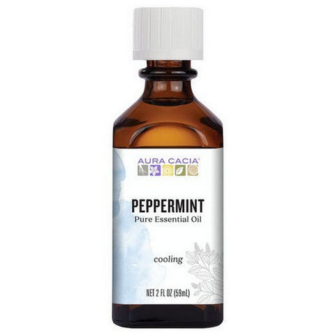 Aura Cacia, 100% Pure Essential Oil Peppermint, (mentha piperita) 2 Fl Oz