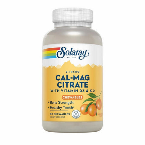 Solaray, Cal-Mag Citrate, 90 Chews