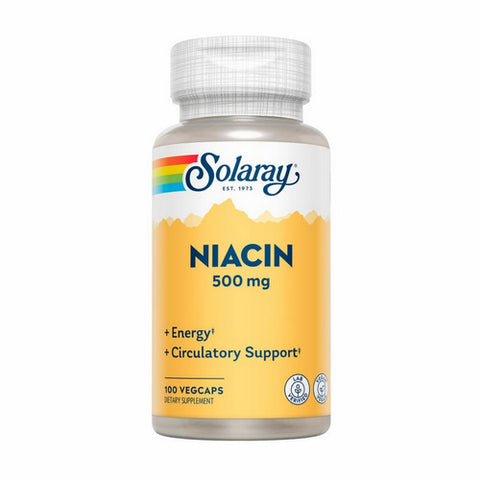 Solaray, Niacin, 500 mg, 100 Veg Caps