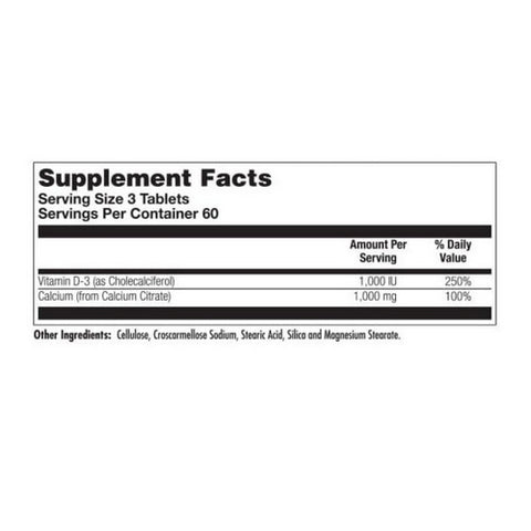 Kal, Calcium Citrate with D-3, 180 Tabs
