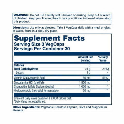 Solaray, Glucosamine Chondroitin Hyaluronic Acid, 90 Veg Caps Solaray