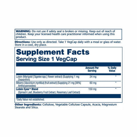 Solaray, Lutein Eyes Advanced, 24 mg, 60 Veg Caps Solaray