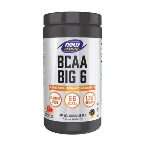 Now Foods, BCAA Big 6, Watermelon Flavor 600 Grams Now Foods