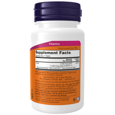 Now Foods, Methyl Folate, 1,000 mcg, 90 Tabs