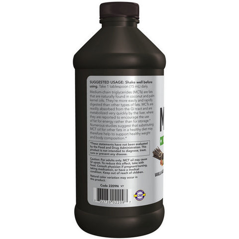 Now Foods, MCT Oil, Vanilla Hazalnut 16 Oz