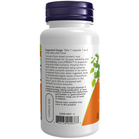 Now Foods, Curcufresh Curcumin, 500 mg, 60 Veggie Caps