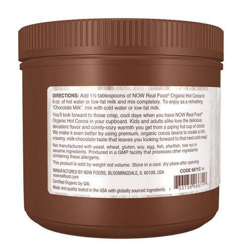 Now Foods, Organic Hot Cocoa, 14 Oz