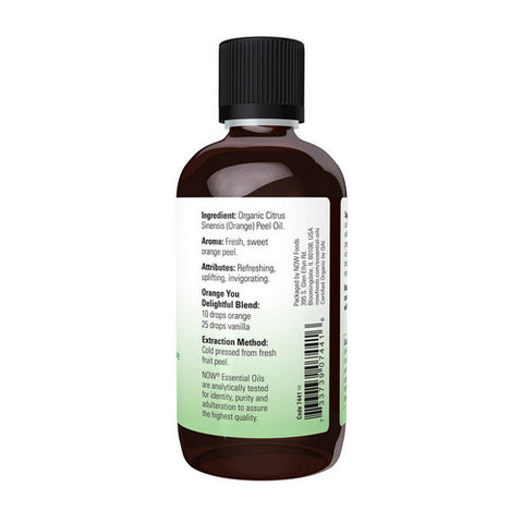 Now Foods, Organic Orange Oil, 4 Oz