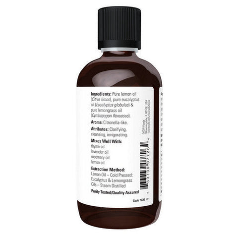 Now Foods, Lemon & Eucalyptus Blend, 4 Oz Now Foods