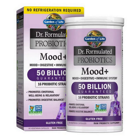 Garden of Life, Dr. Formulated Probiotics Mood Plus, 60 Caps