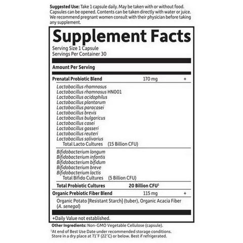 Garden of Life, Dr. Formulated Probiotics Once Daily Prenatal Cooler, 30 Caps