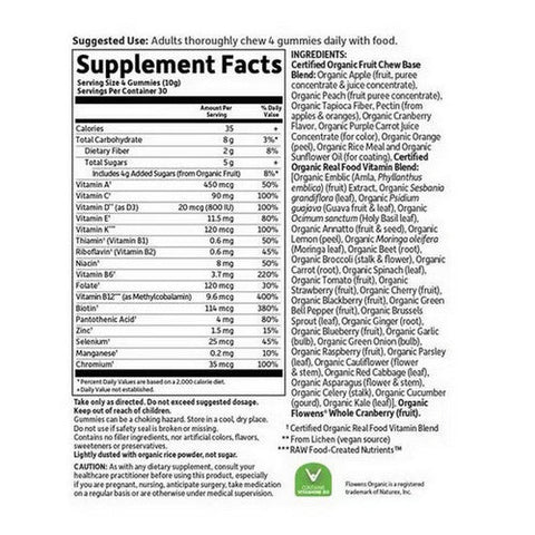 Garden of Life, Organics men's Multi 40 Plus, Organic Berry 120 Chews Garden of Life