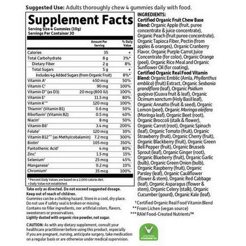 Garden of Life, Organics men's Multi, Organic Berry 120 Chews Garden of Life