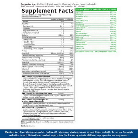 Garden of Life, Raw Organic Fit, Original 30.1oz