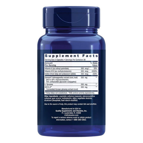 Life Extension, Triple Action Thyroid, 60 Caps