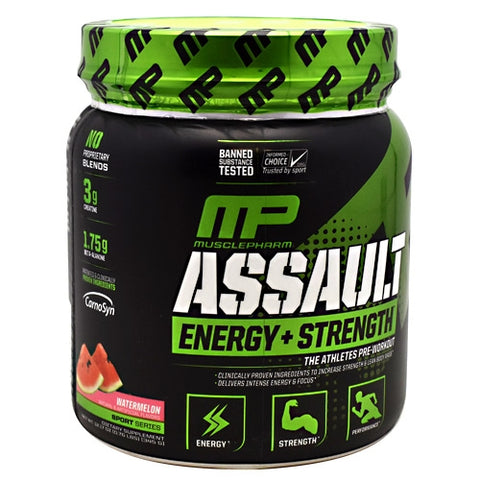 Muscle Pharm, Assault Energy + Strength Watermelon, 30 Servings