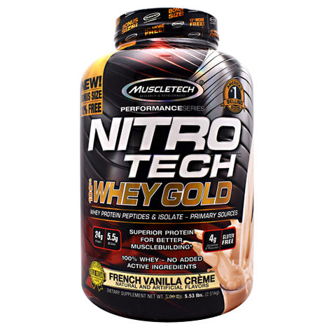 Muscletech, Nitro-Tech 100%Whey Gold, Strawberry 35 Servings