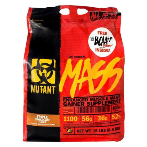 Mutant, Muscle Mass Gainer, Triple Chocolate 15 lbs