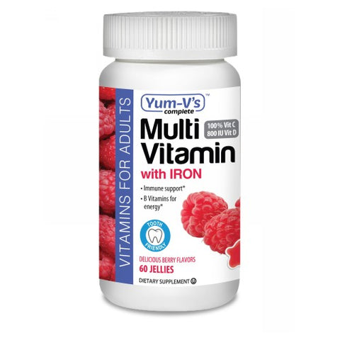 Yum-V's, Multivitamin with Iron for Adults, 60 Count