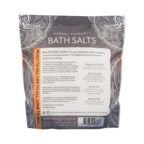 Soothing Touch, Herbal Therapy Epsom Bath Salts Balancing Soak, 32 Oz Soothing Touch