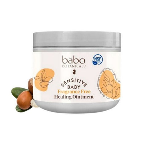 Babo Botanicals, Sensitive Baby All Natural Healing Ointment Fragrance Free, 4 Oz