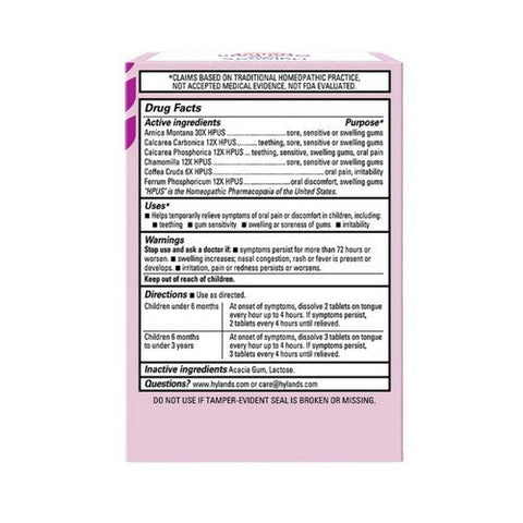 Hylands, Baby Oral Pain Relief, 125 Tabs Hylands