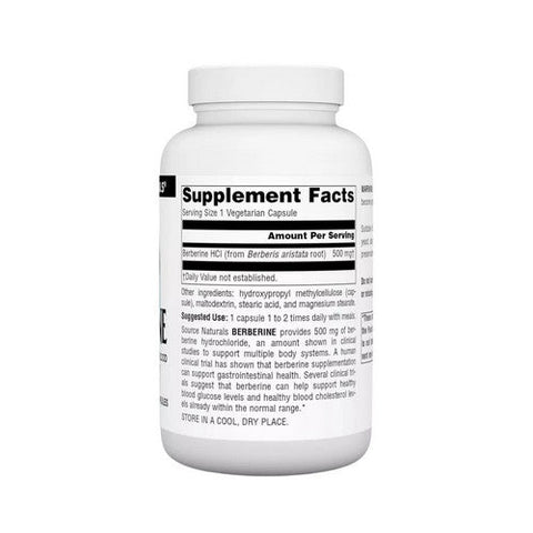 Source Naturals, Berberine, 500 mg, 120 Veg  Caps Source Naturals
