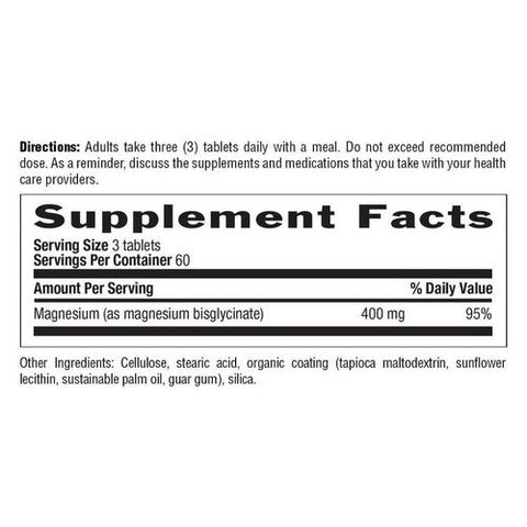 Country Life, Chelated Magnesium Glycinate, 400 mg, 180 Tabs Country Life