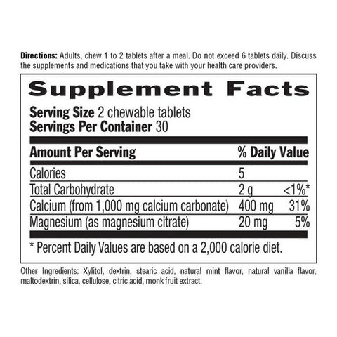 Country Life, Acid Rescue, 1000 mg, Mint 60 Chews