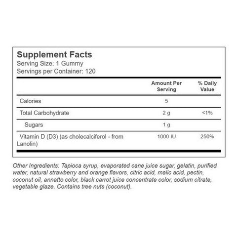 Country Life, D3 Gummies, 120 Count