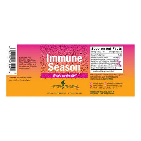 Herb Pharm, Herbs on The Go Immune Season, 1 Oz Herb Pharm