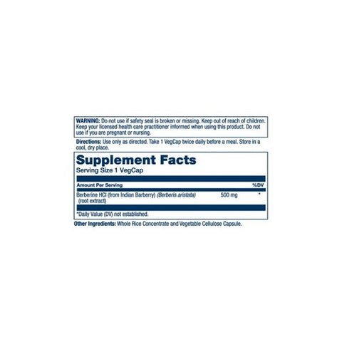 Solaray, Berberine, 500 mg, 60 Count