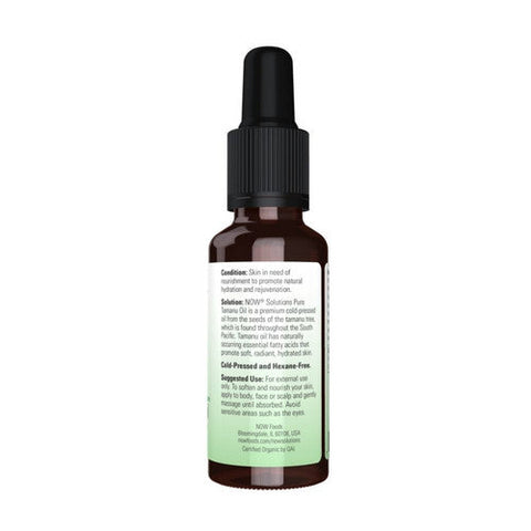 Now Foods, Organic Tamanu Oil, 1 Oz Now Foods