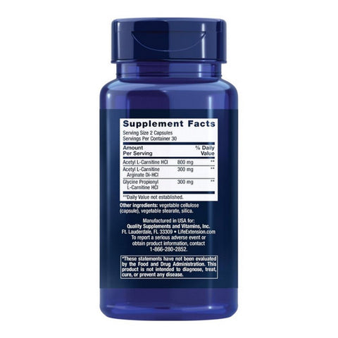 Life Extension, Optimized Carnitine, 60 Veg Caps