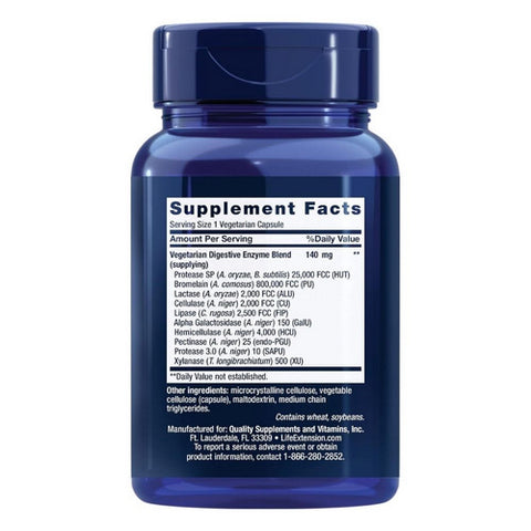 Life Extension, Enhanced Super Digestive Enzymes, 60 Veg Caps