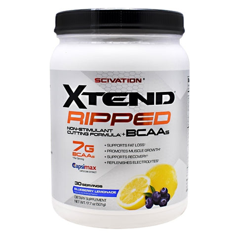 Scivation, Xtend Ripped, Ripped Blueberry Lemonade 30 Servings