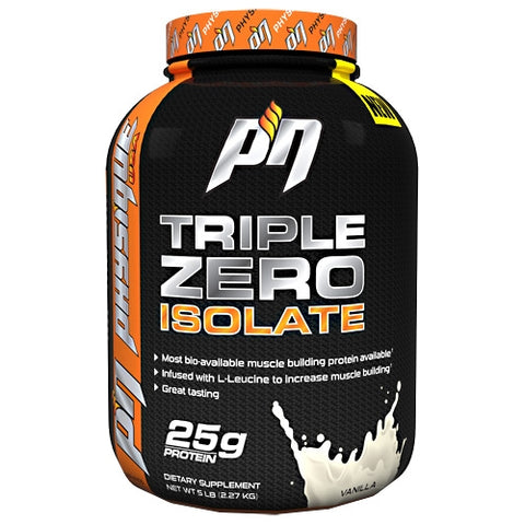 Physique Nutrition, Triple Zero Isolate, Vanilla 5 lbs