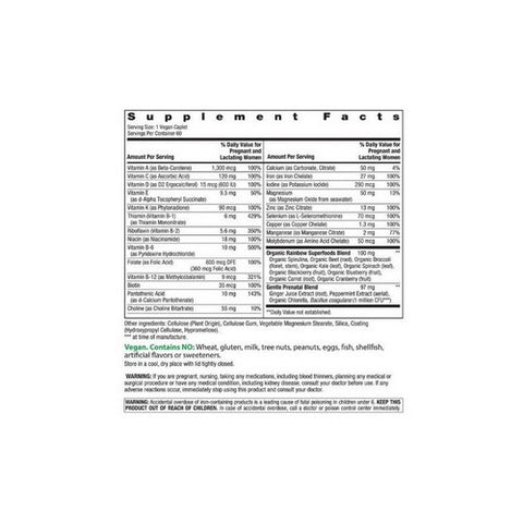 Rainbow Light, Prenatal One Multivitamin, 60 Tabs