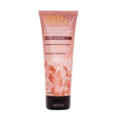 Desert Essence, Nourishing Pink Himalayan Salt & Sugar Body Scrub, 6.7 Oz