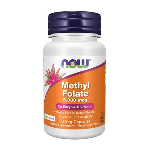 Now Foods, Methyl Folate, 5000 mcg, 50 Veg Caps Now Foods