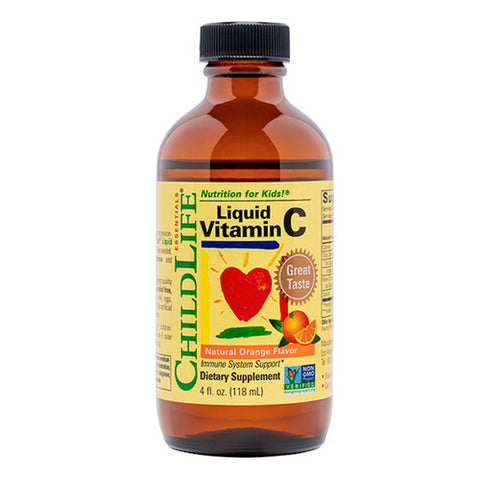 Child Life Essentials, Liquid Vitamin C Orange Flavor, 4 Oz